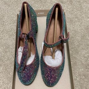 Madewell Zelda Mary Jane in Glitter Size 6